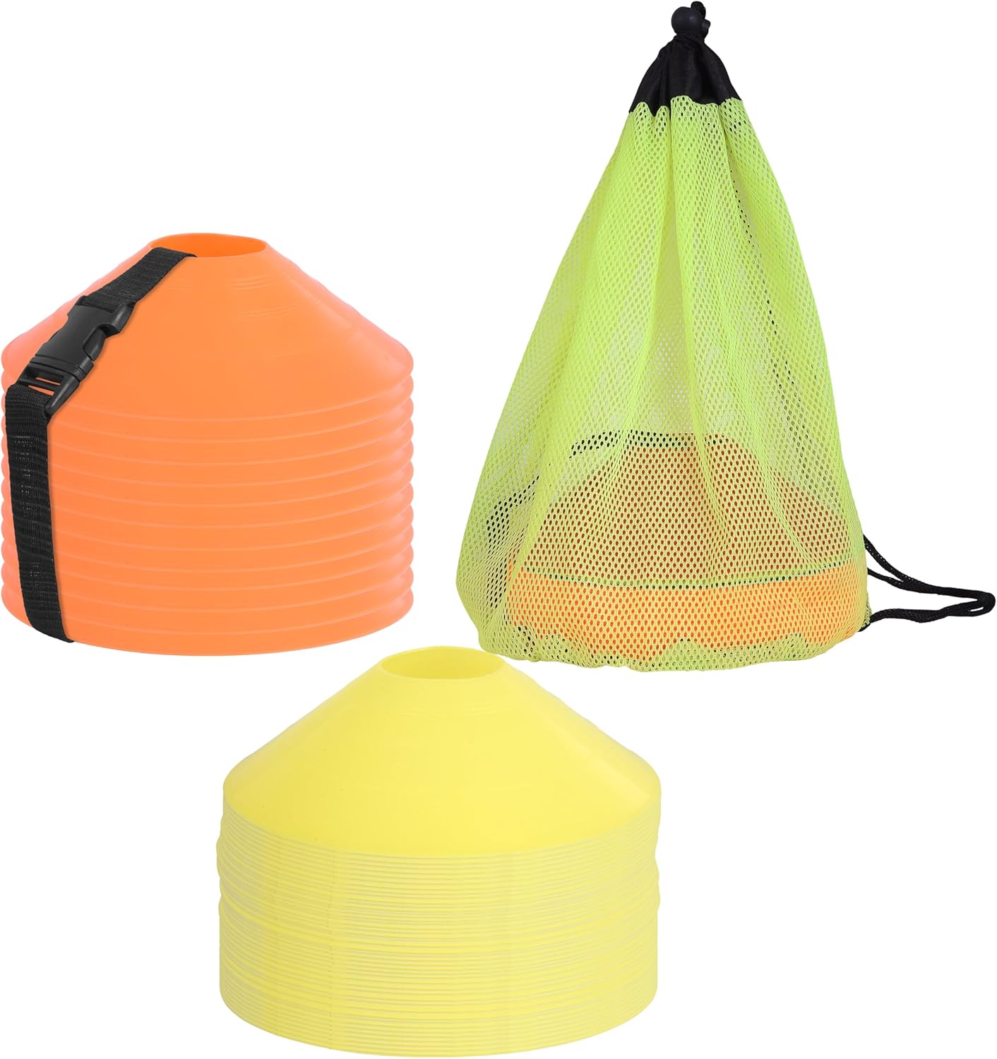 80 Pack, Orange / Neon Yellow