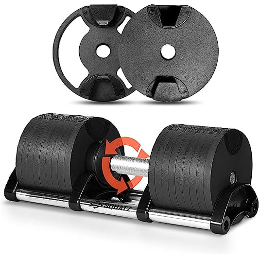 70 Lbs Adjustable Dumbbell Weight, , with Anti-Slip Handle and Twist Lock Technology