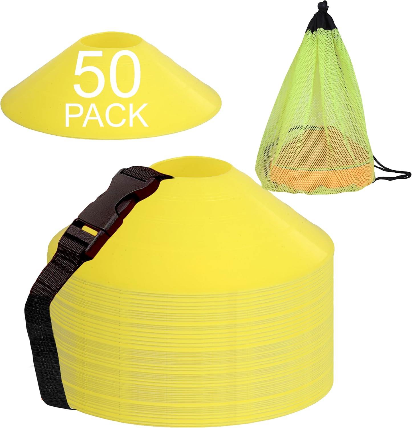 50 Pack, Neon Yellow