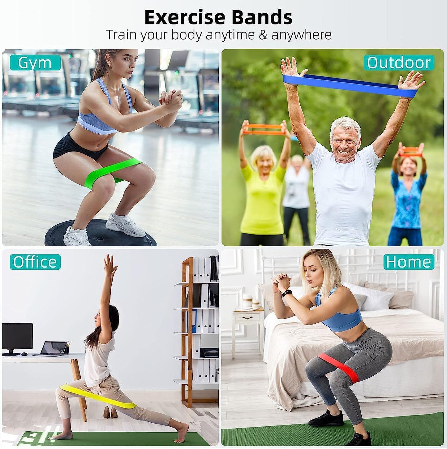 5-Pack Elastic Exercise Bands