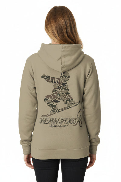 MILITARY GREEN - BACK Hooded Sweater
