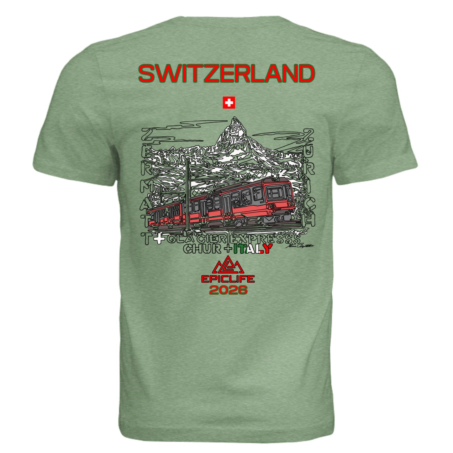 GREEN TRIBLEND - BACK