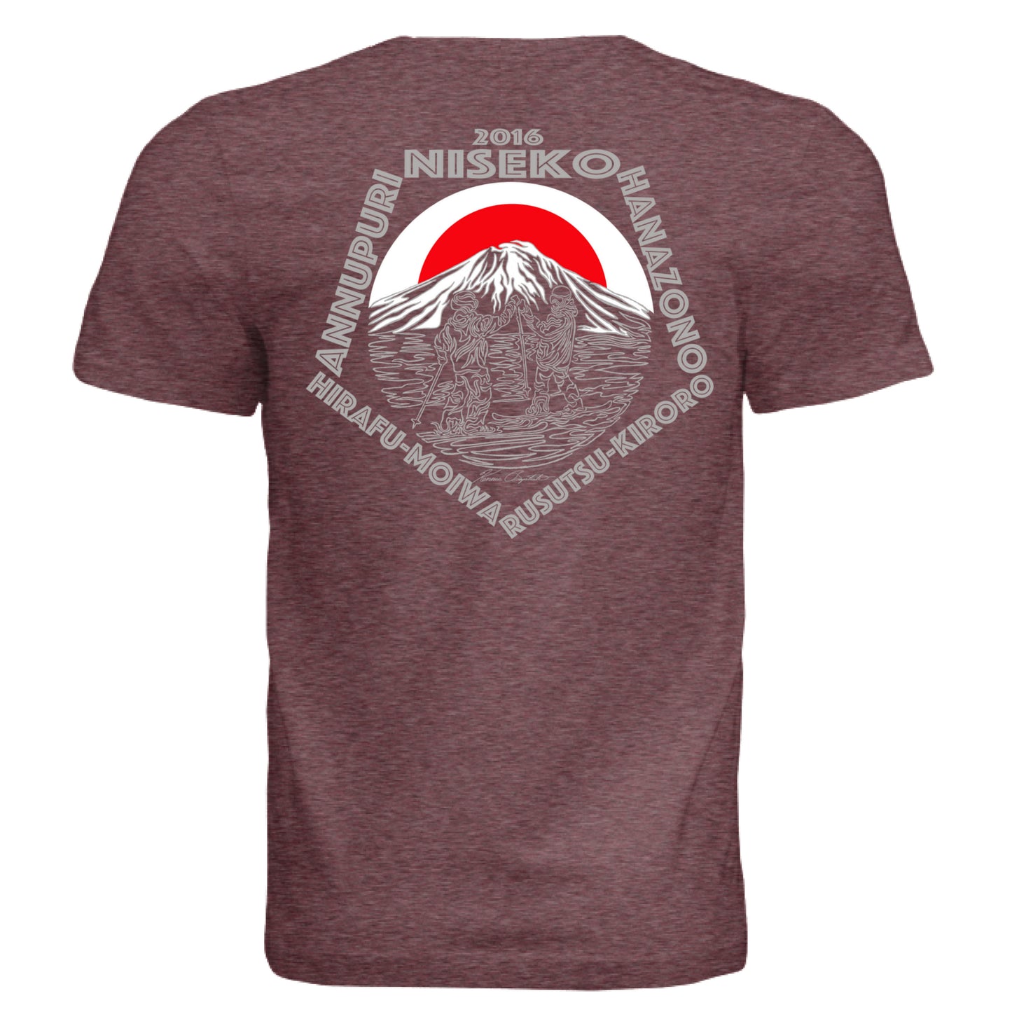 MAROON TRIBLEND - BACK