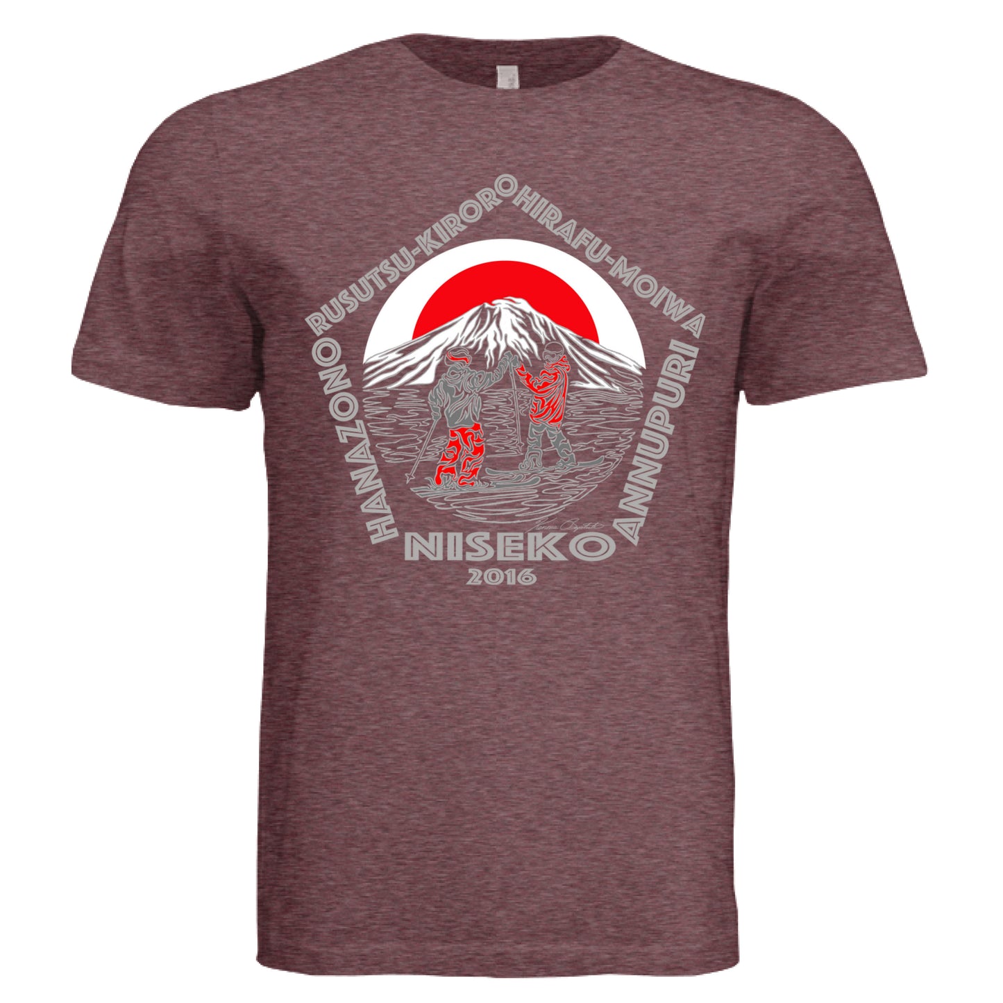 MAROON TRIBLEND - FRONT