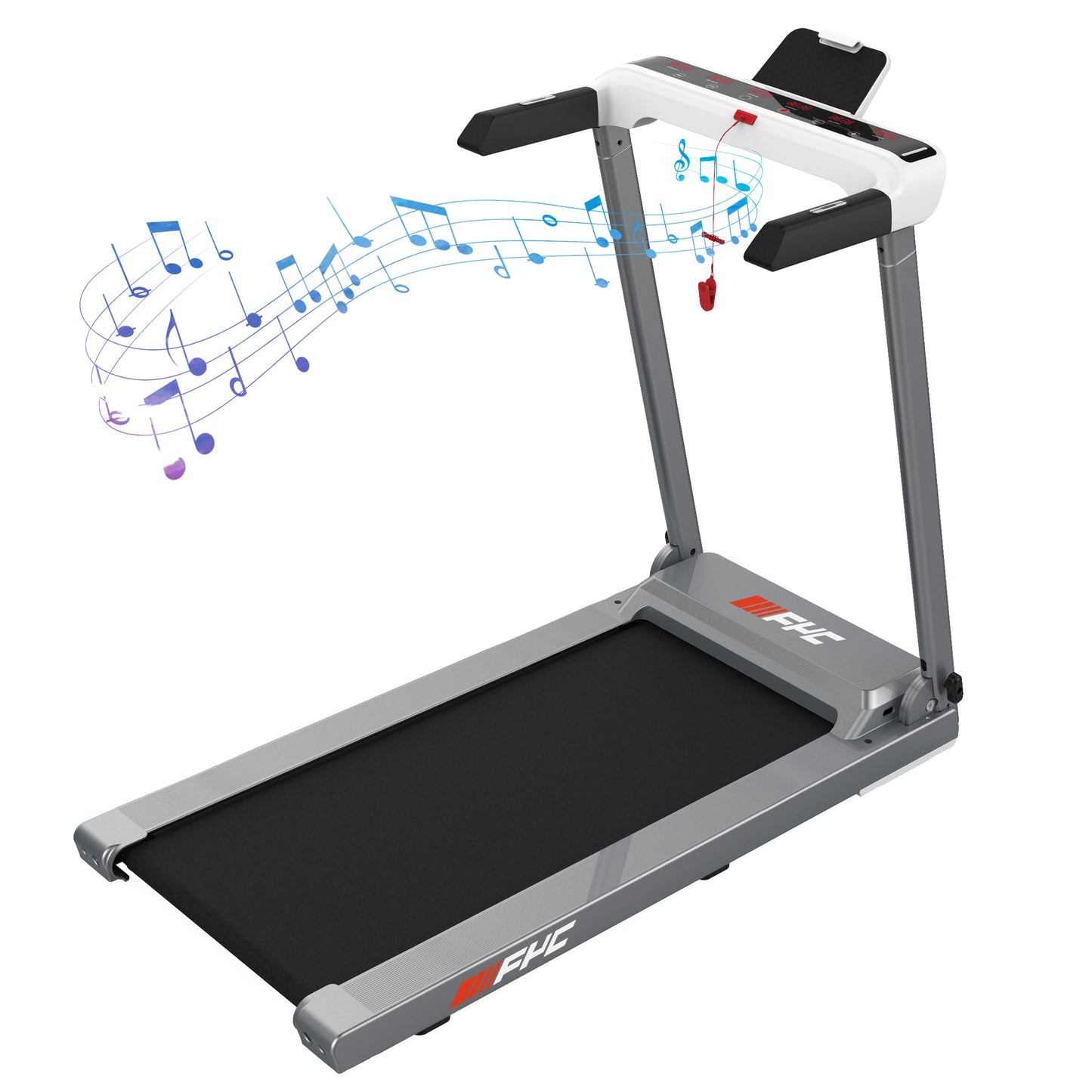 FYC Folding Treadmill for Home Electric Treadmill Running Exercise Machine Portable Compact Treadmill Foldable for Home Gym Fitness Workout Jogging Walking, No tallation Required