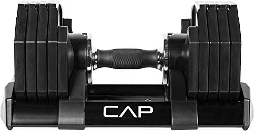 CAP Barbell Adjustable Dumbbell, 5lb-50lb