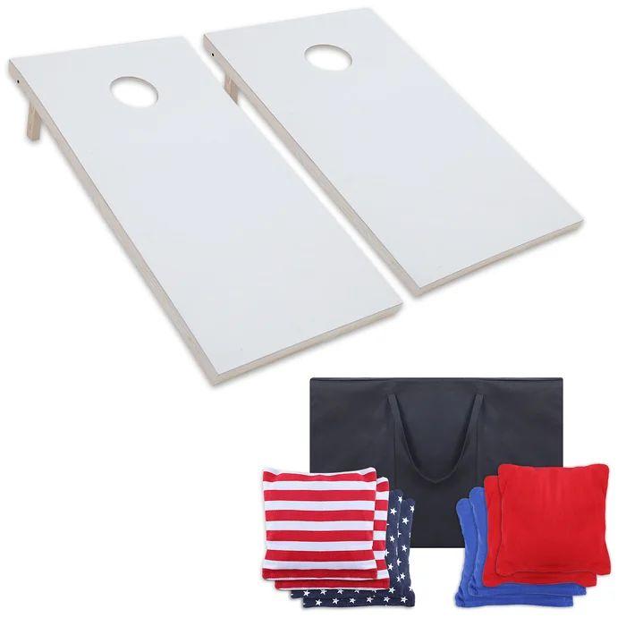Solid Wood Cornhole Set with Carrying Case