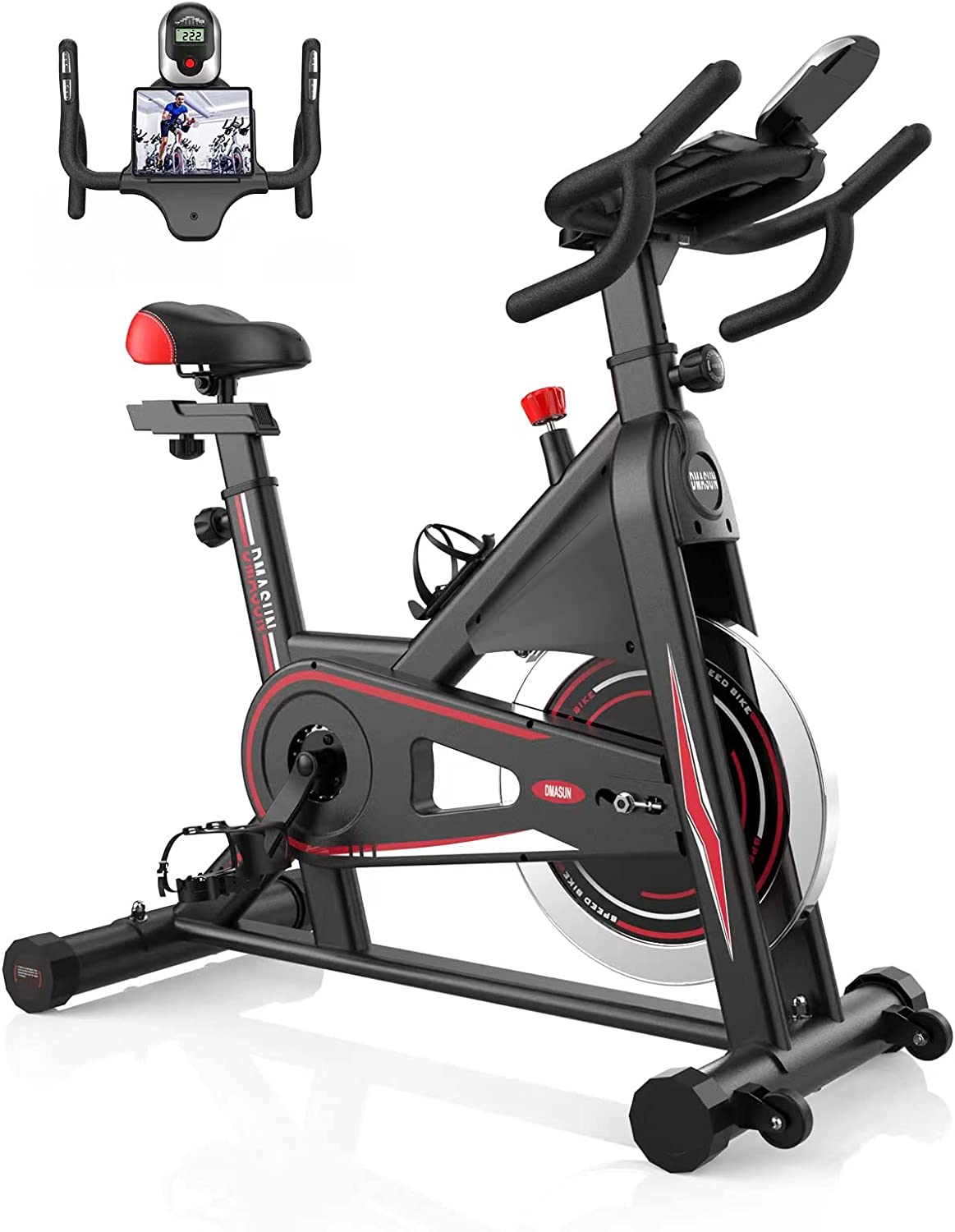 DMASUN Magnetic Resistance Pro Indoor Cycling Bike, 350lbs Capacity I