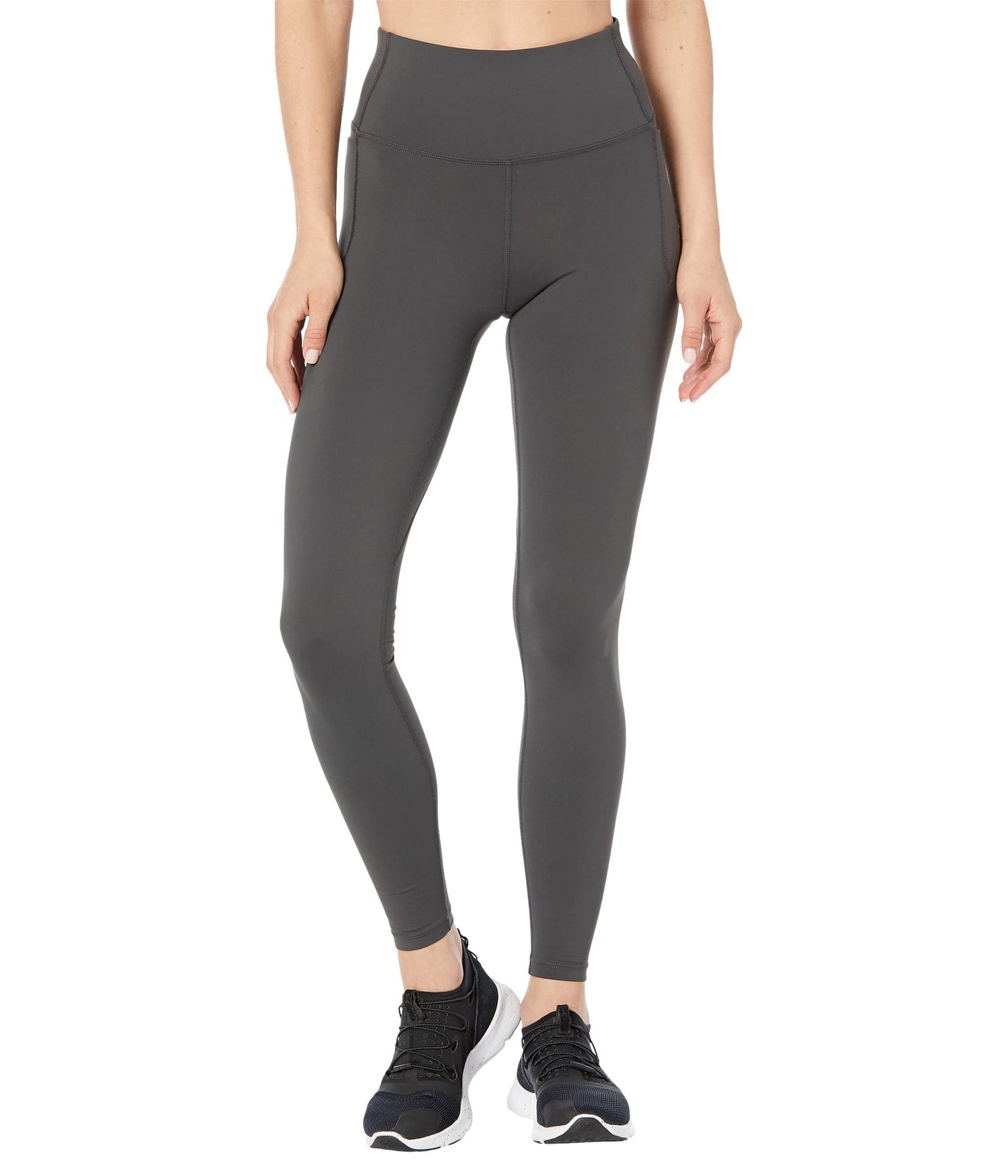 Under Armour Women's Meridian Leggings Jet Gray/Metallic Silver (Size Small)