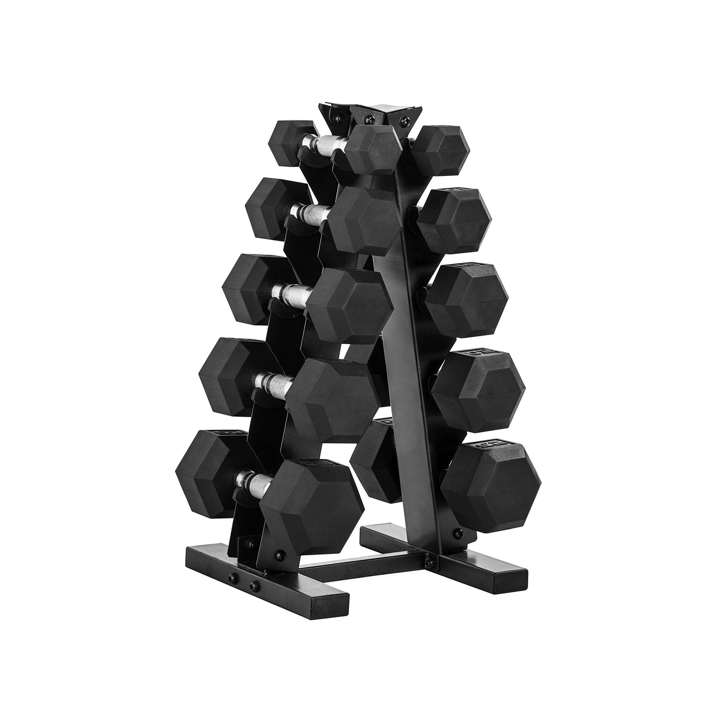 150 LB Dumbbell Weight Set and Storage Rack - ONE RUN SPORTS LLC