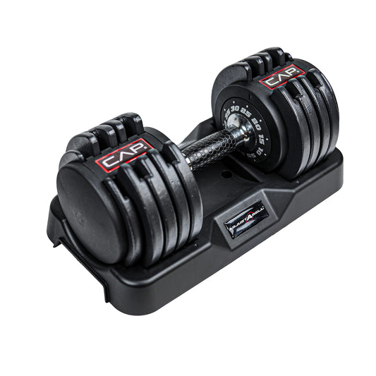 CAP Barbell Adjustable Dumbbell with Contoured Full Rotation Handle 