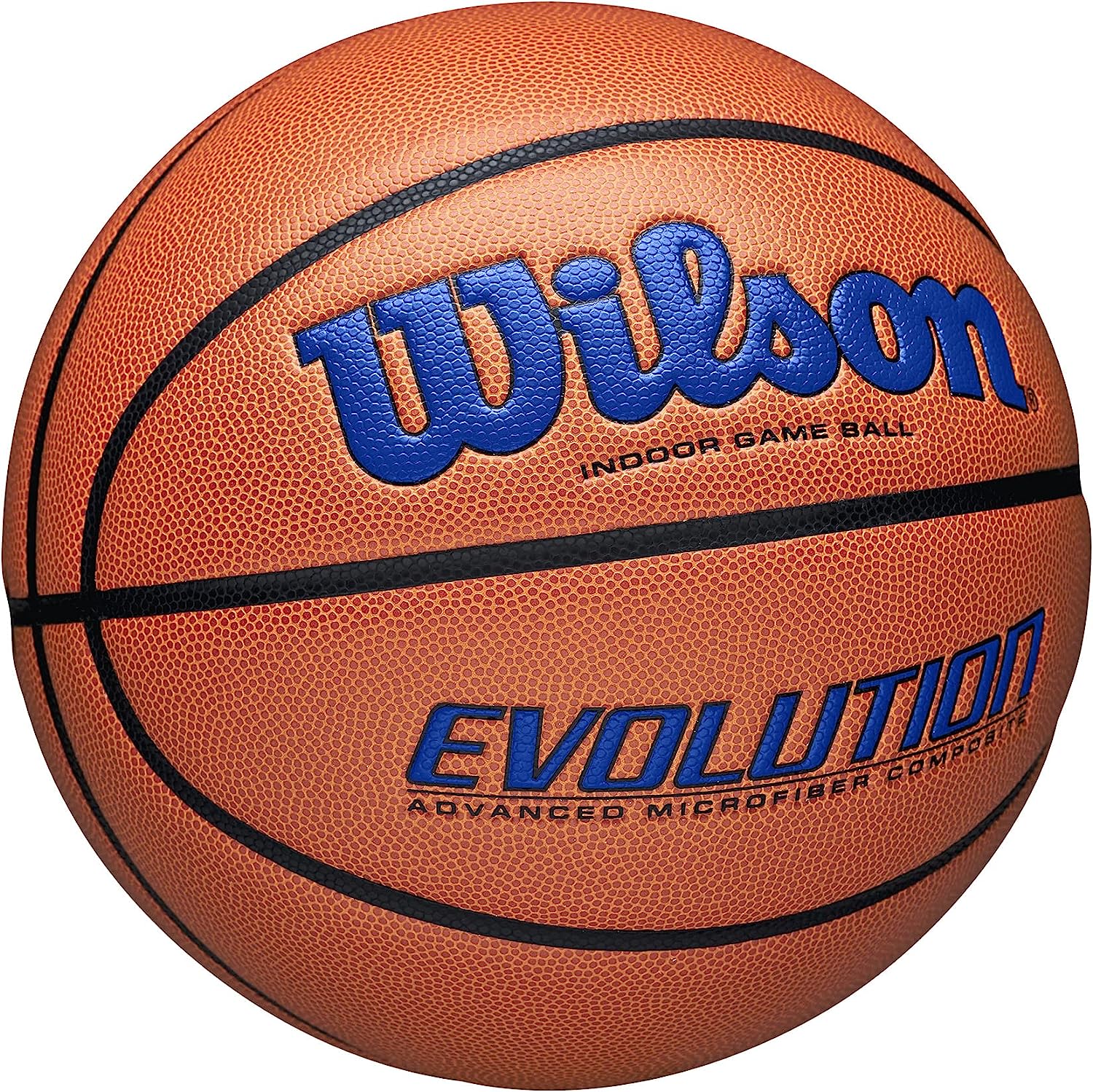 WILSON Evolution Game Basketball Royal Size 7 - 29.5" – ONE RUN SPORTS