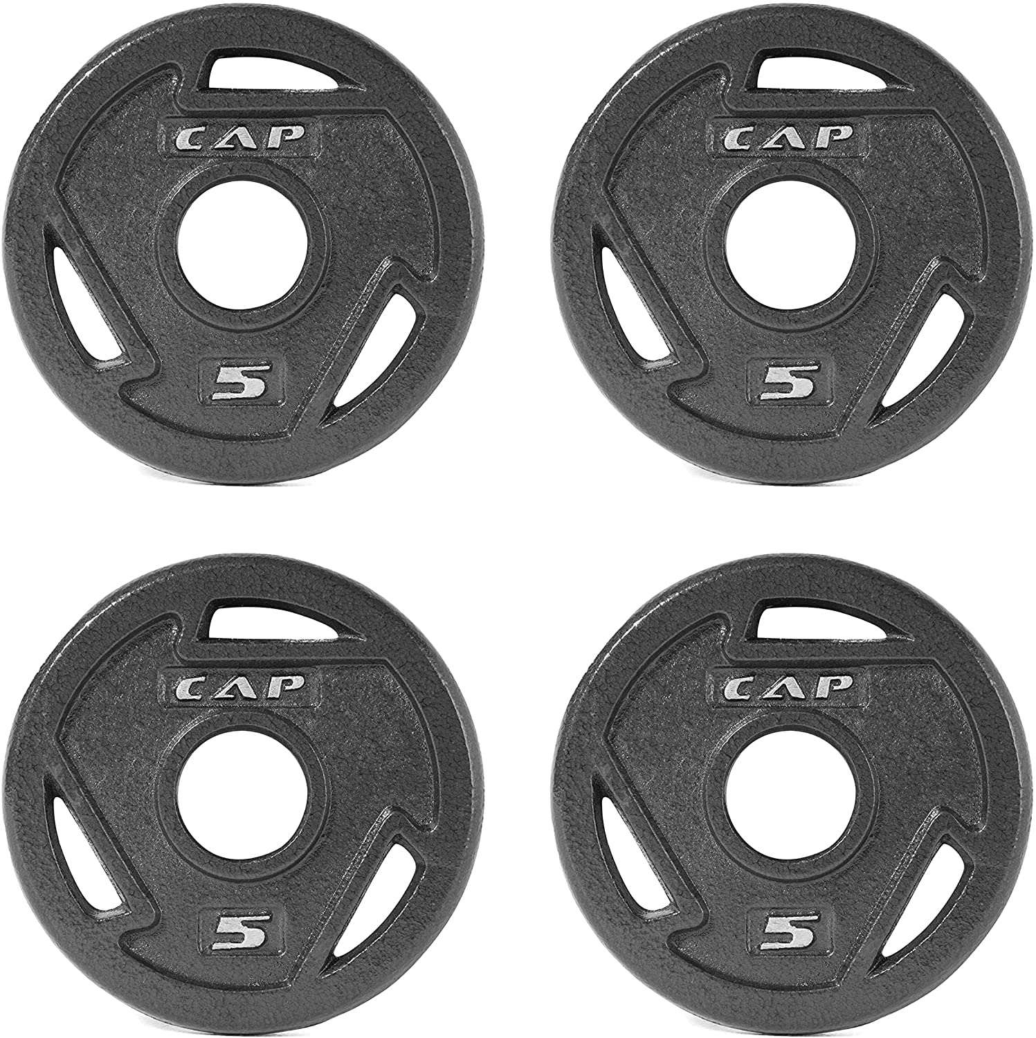 Cap barbell black discount olympic grip plate