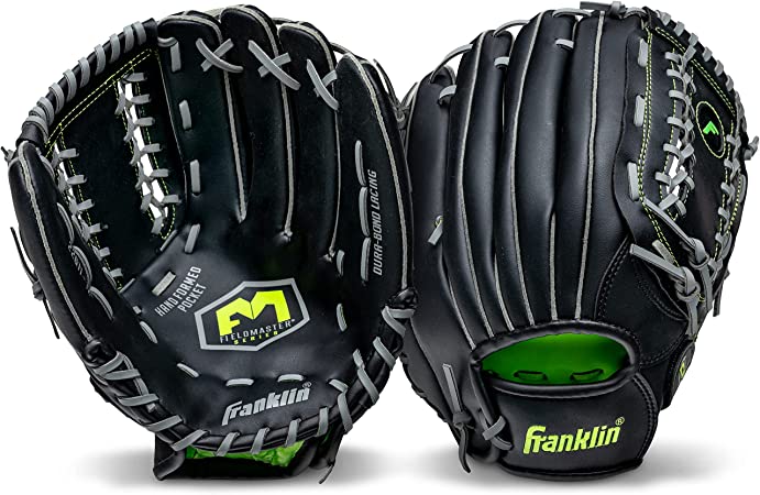 Franklin Sports Baseball + Softball Gloves - Field Master Adult + Youth Baseball + Softball Gloves - Right Hand + Left Hand Gloves