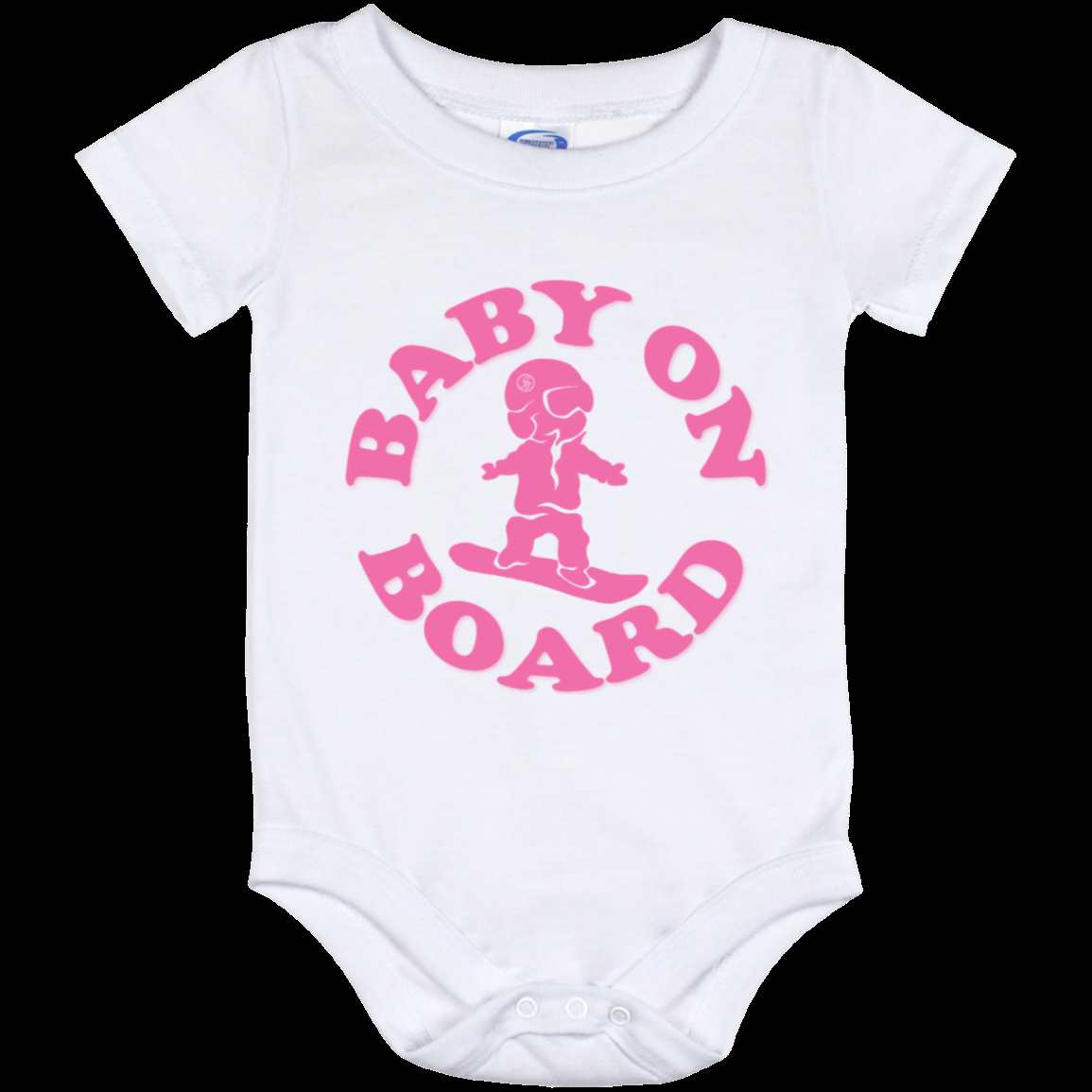 Baby On Board Pink Onesie 12 Month - ONE RUN SPORTS