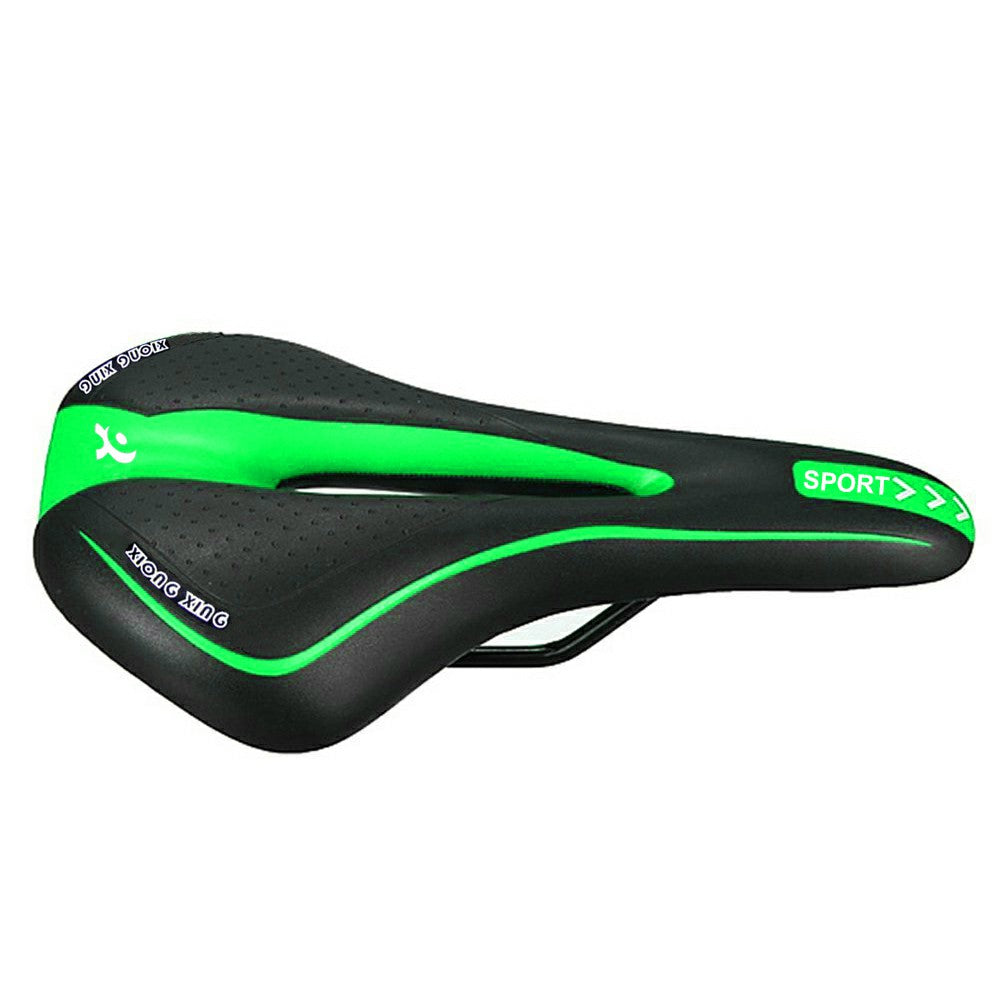 Bicycle Bike Cycle MTB Saddle Road Mountain Sports Soft Cushion Gel Pad Seat UK-Black+Green