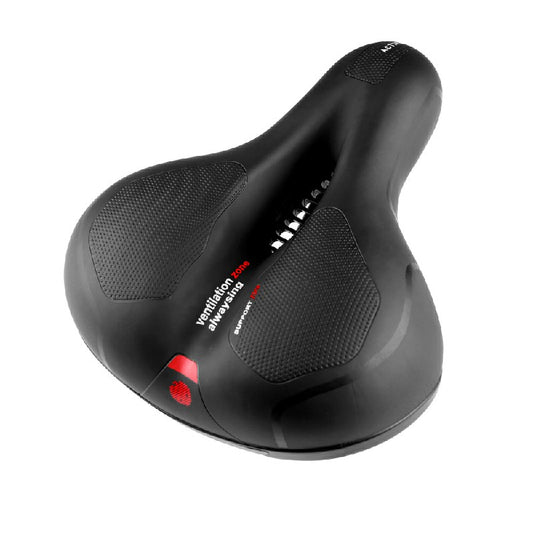Wide Extra Comfy Bike Bicycle Gel Cruiser Comfort Sporty Soft Pad Saddle Seat - Red