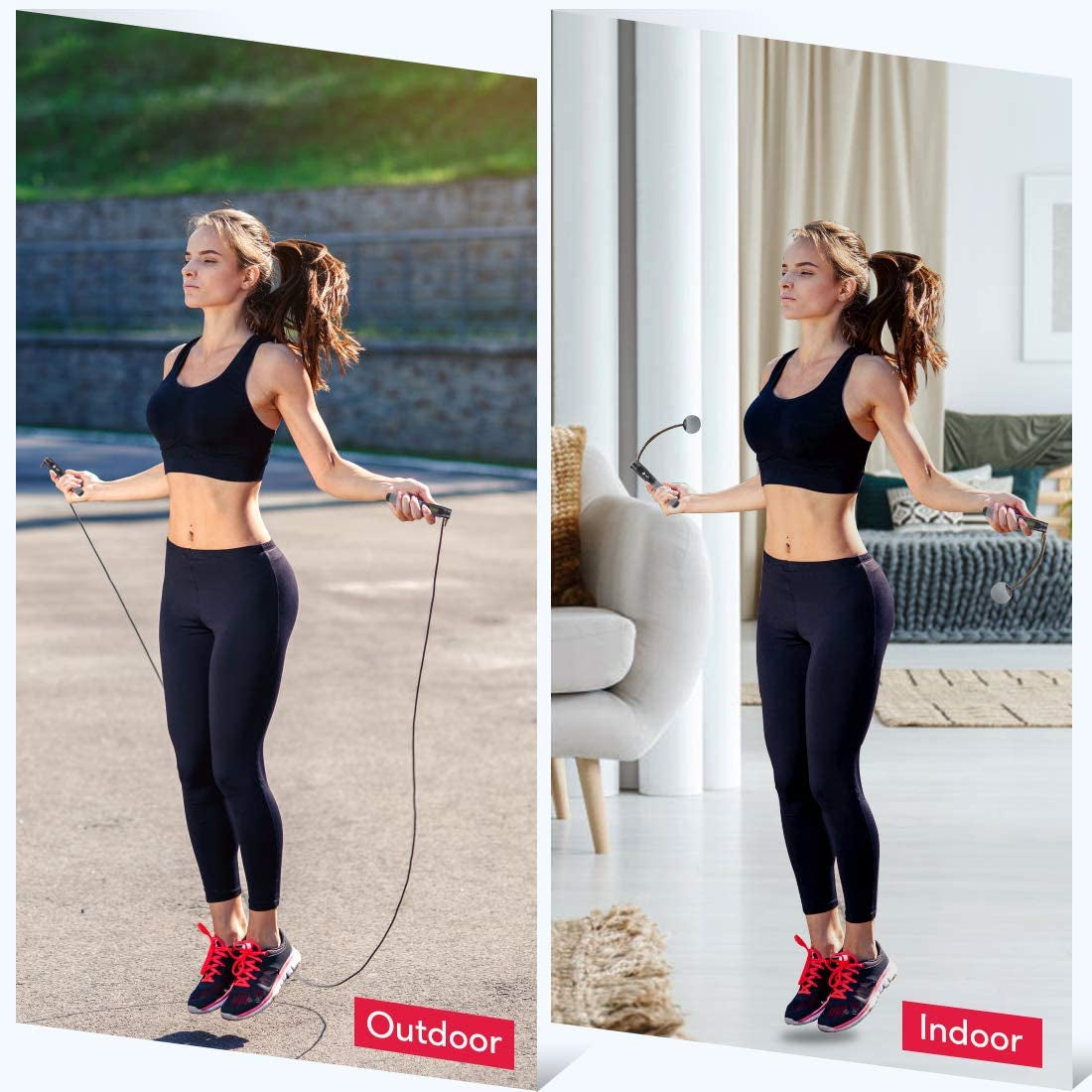 Adjustable Weighted Jump Rope