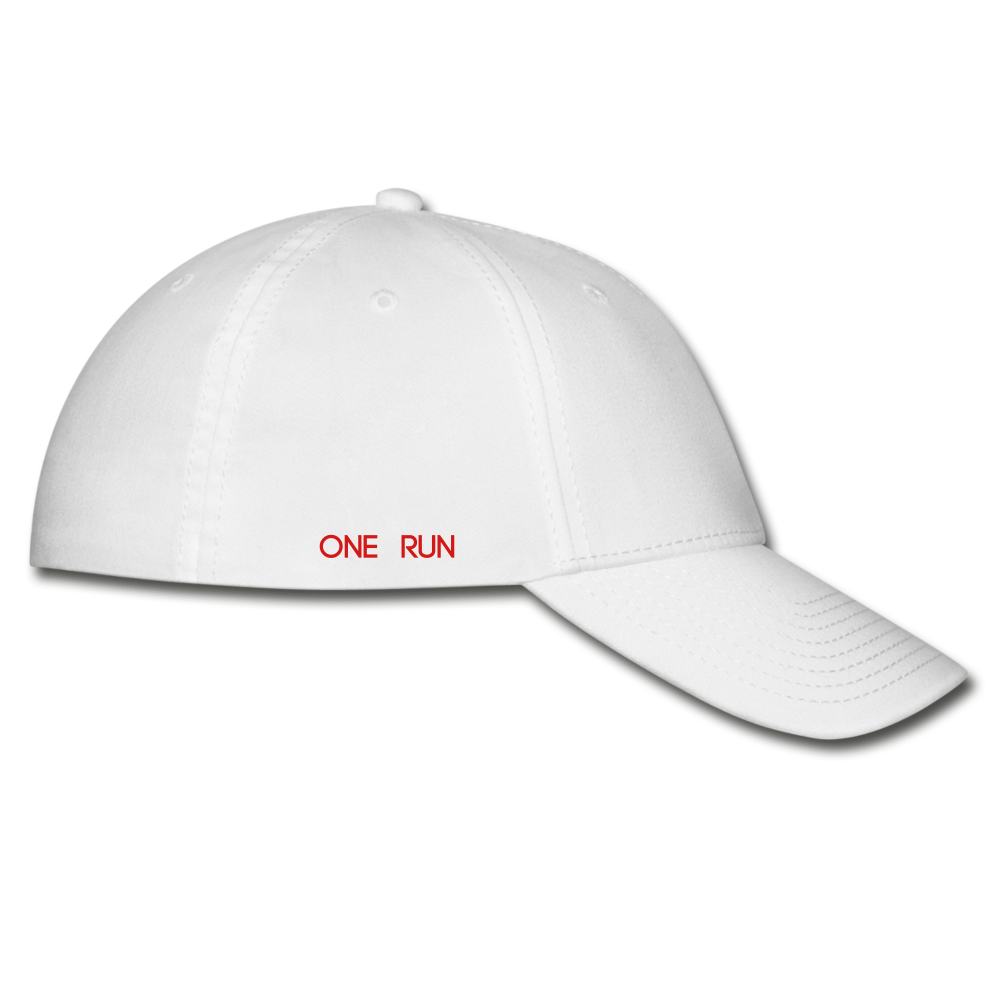 ONE RUN Baseball Cap - white