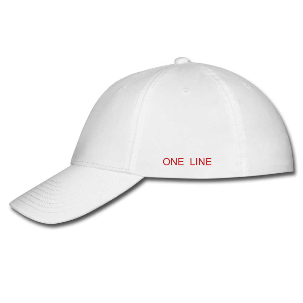 ONE RUN Baseball Cap - white