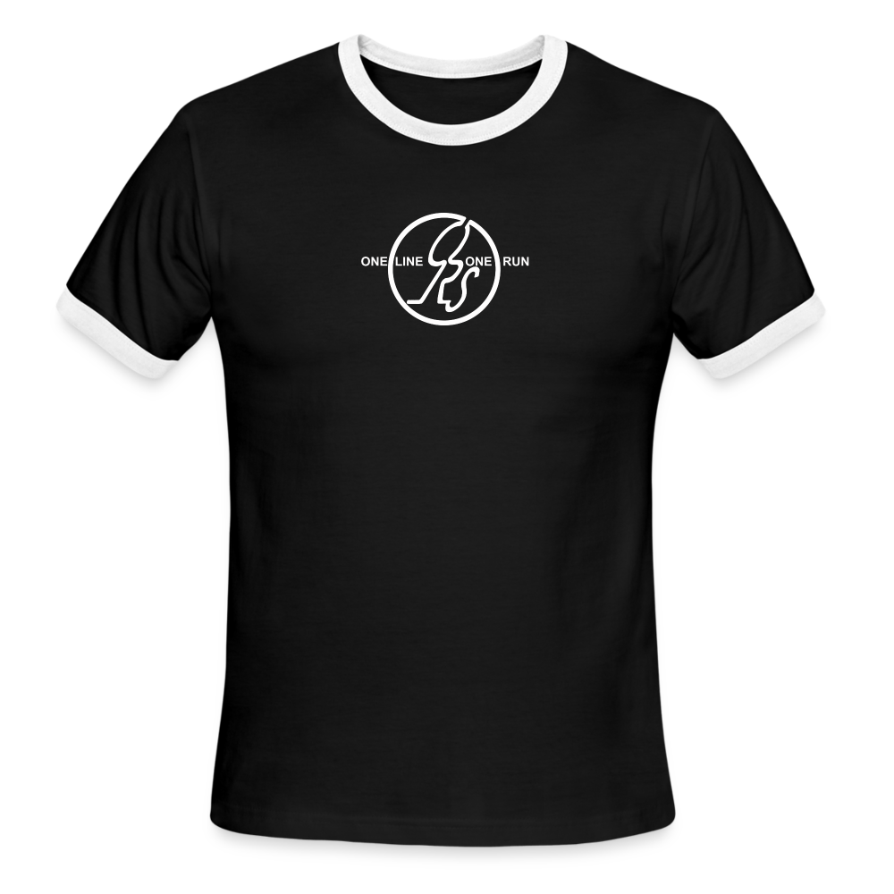 Men's Ringer ORS T-Shirt Black/White - black/white